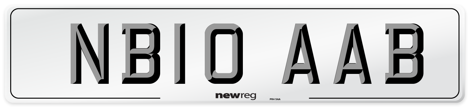 NB10 AAB Number Plate from New Reg
